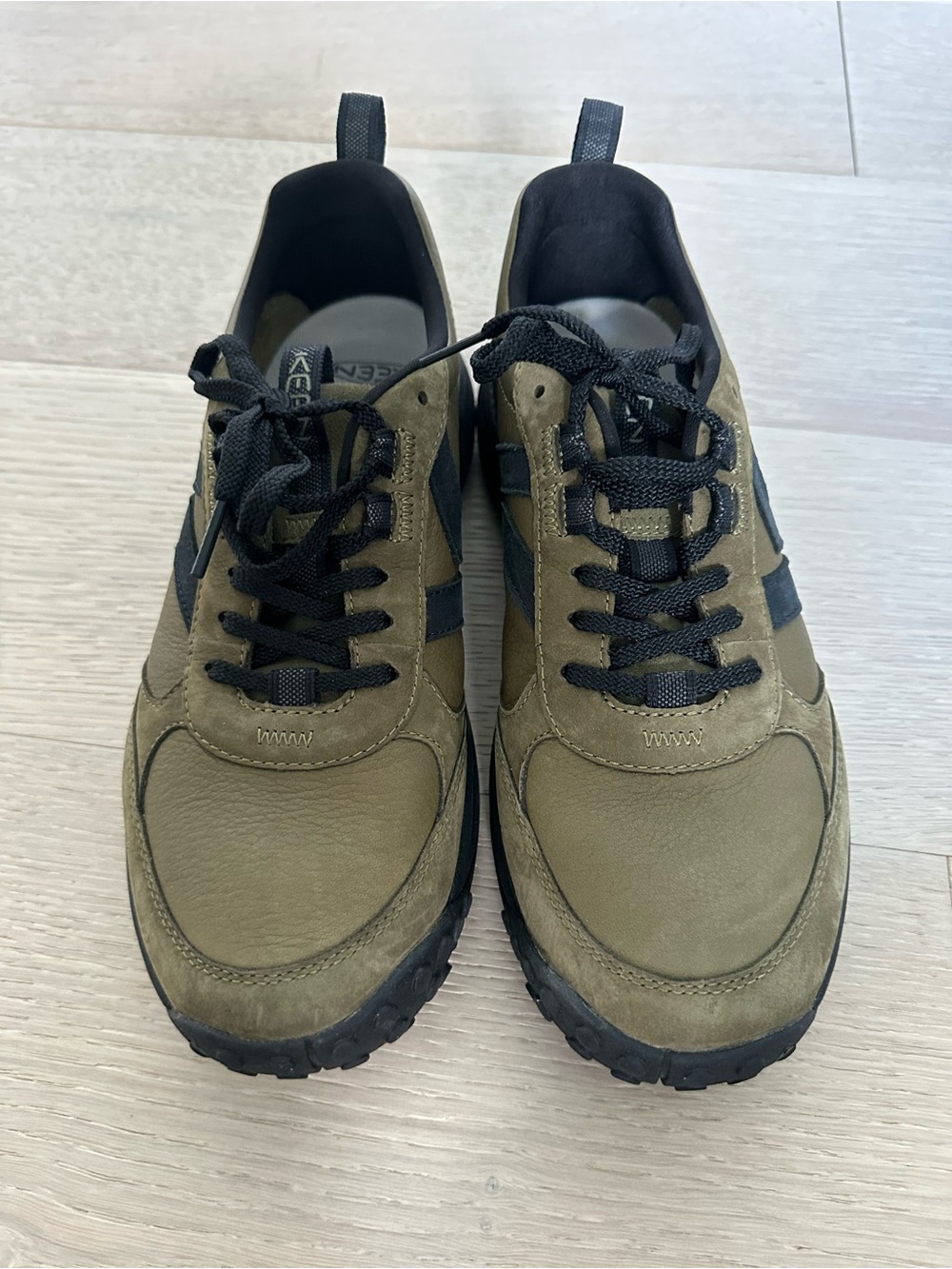 Keen Olive and Black Suede Athletic Sneakers